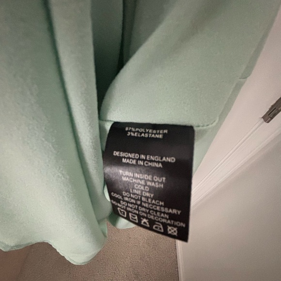 Adorable Mint Green Banned Bambi Deer Blue Bird 50s Retro Style Dress. S - Picture 10 of 10